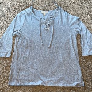 Michael Kors gray shirt strings size xl